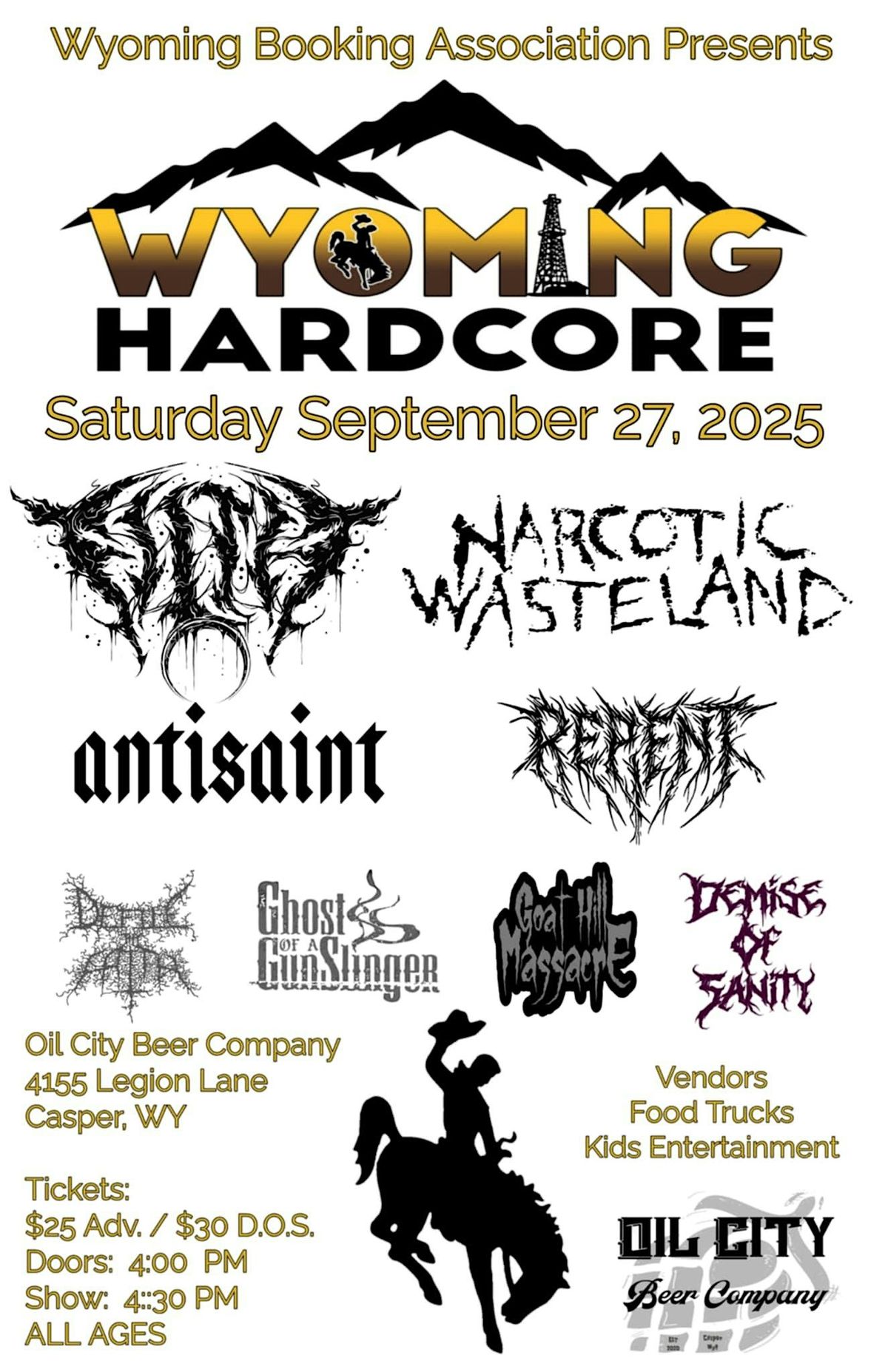 WYOMING HARDCORE at Oil City Beer Company