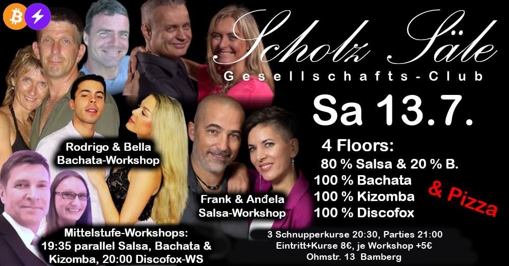 4-Area-Party: Salsa Bachata Kizomba Discofox 13.7.