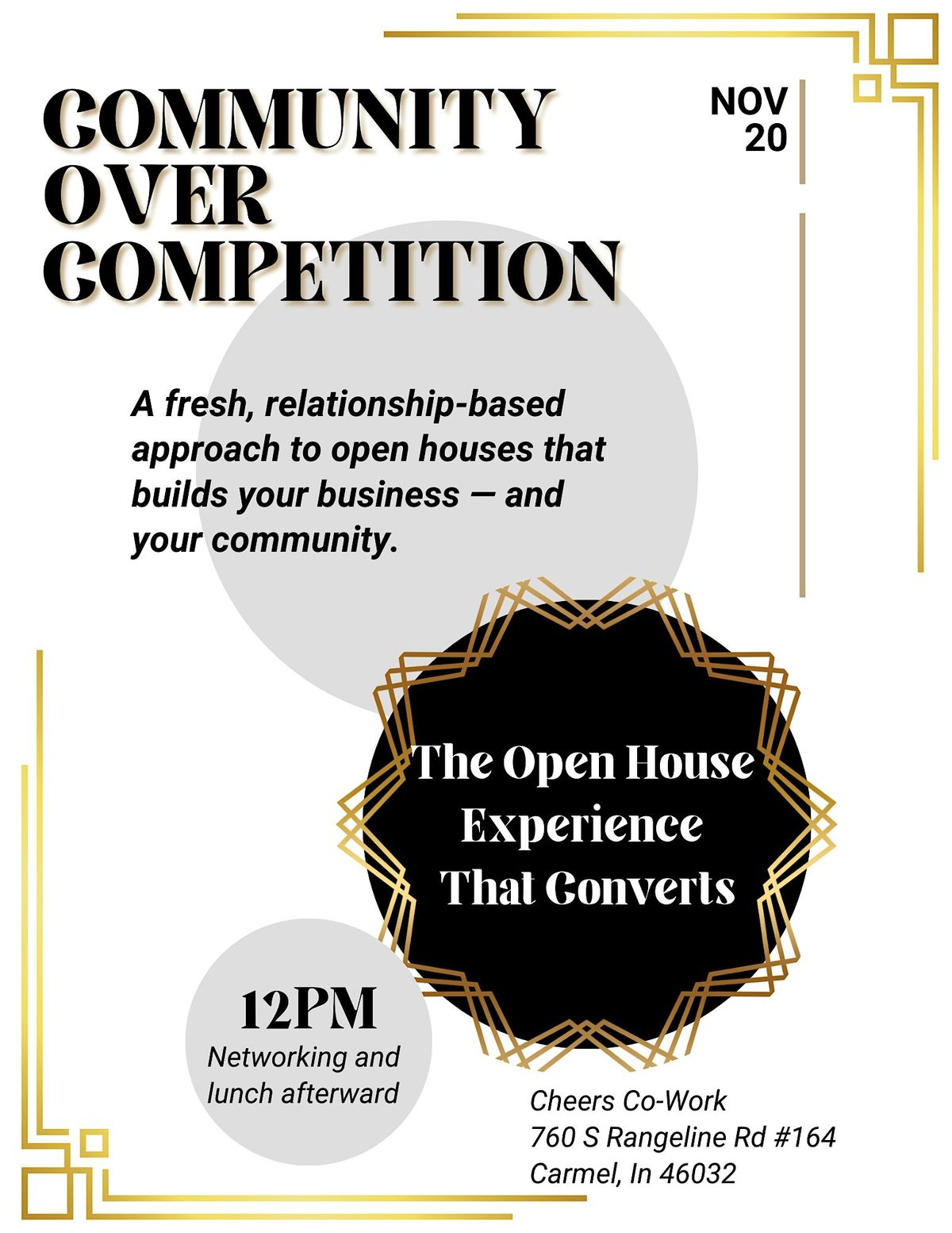 Community Over Competition: The Open House Experience That Converts