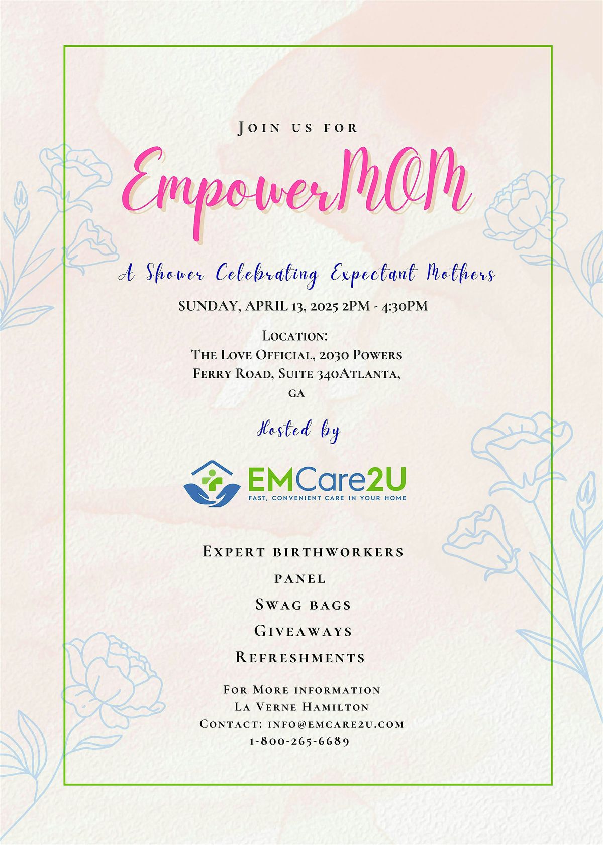 EmpowerMOM: A Shower Celebrating Expectant Mothers