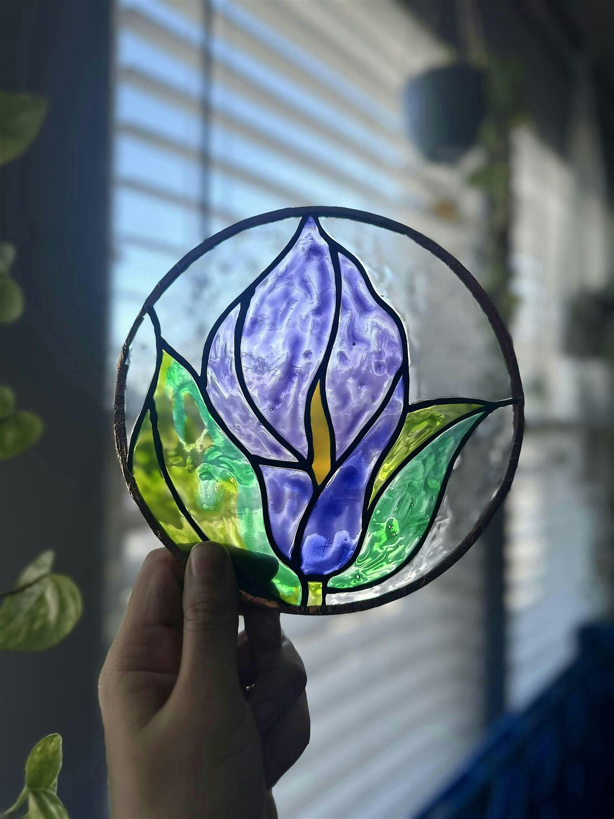 Craft Night DIY Faux Stained Glass