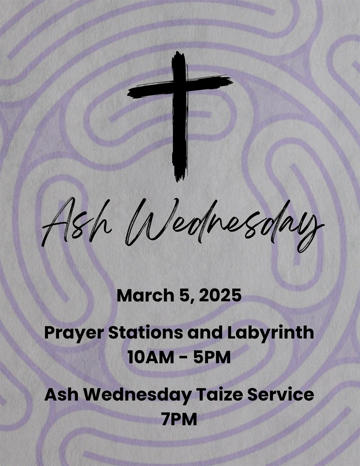 Ash Wednesday Open Sanctuary and Service