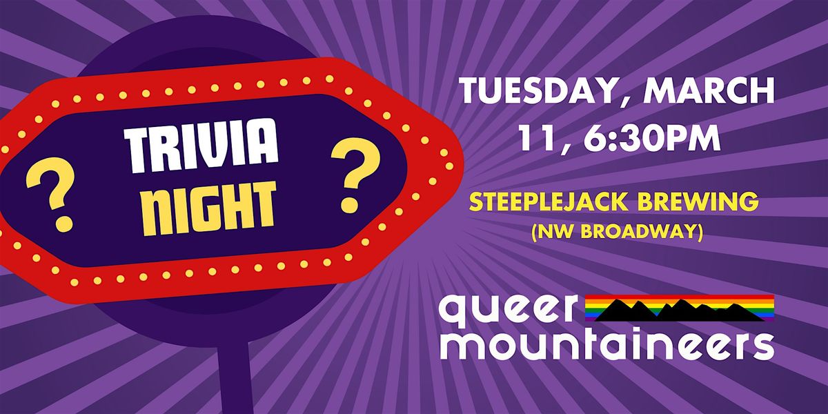 Queer Mountaineers Trivia Night at Steeplejack Brewing