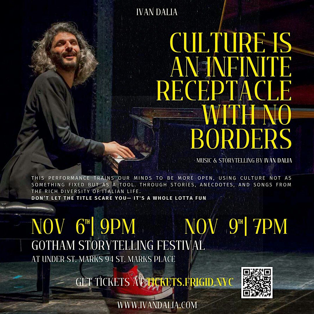 Culture Is An Infinite Receptacle With No Borders, Under St Marks ...