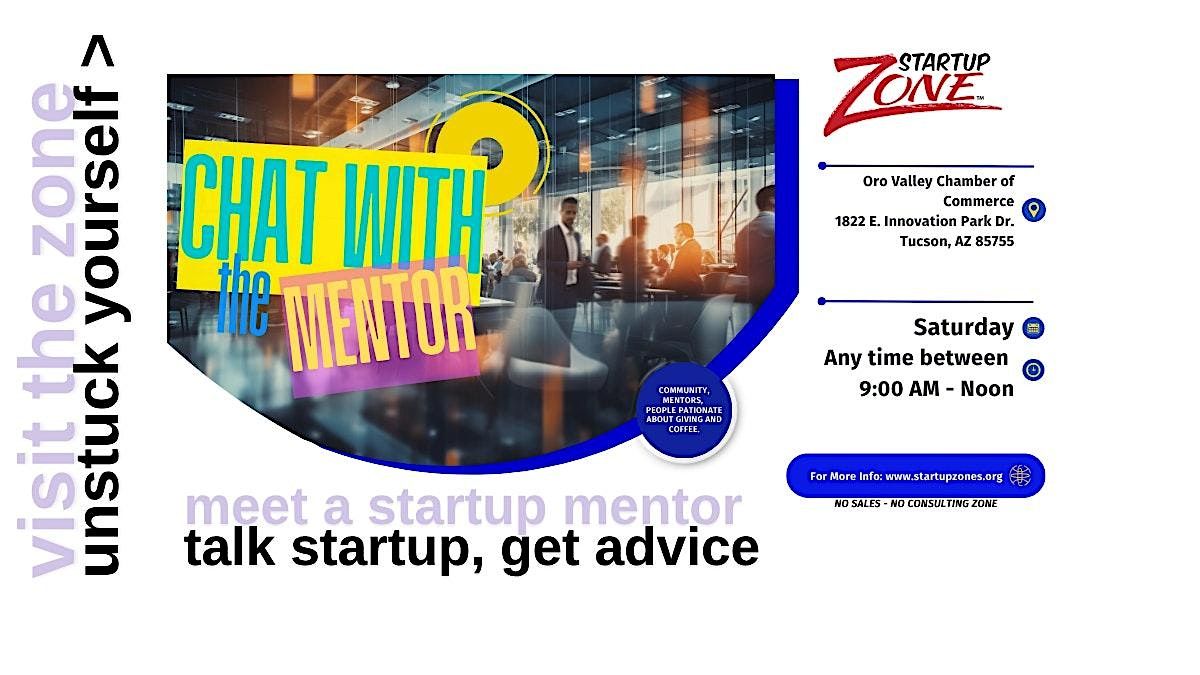 November 1 - Startup - Mentorship and Networking [Arrive Any Time]