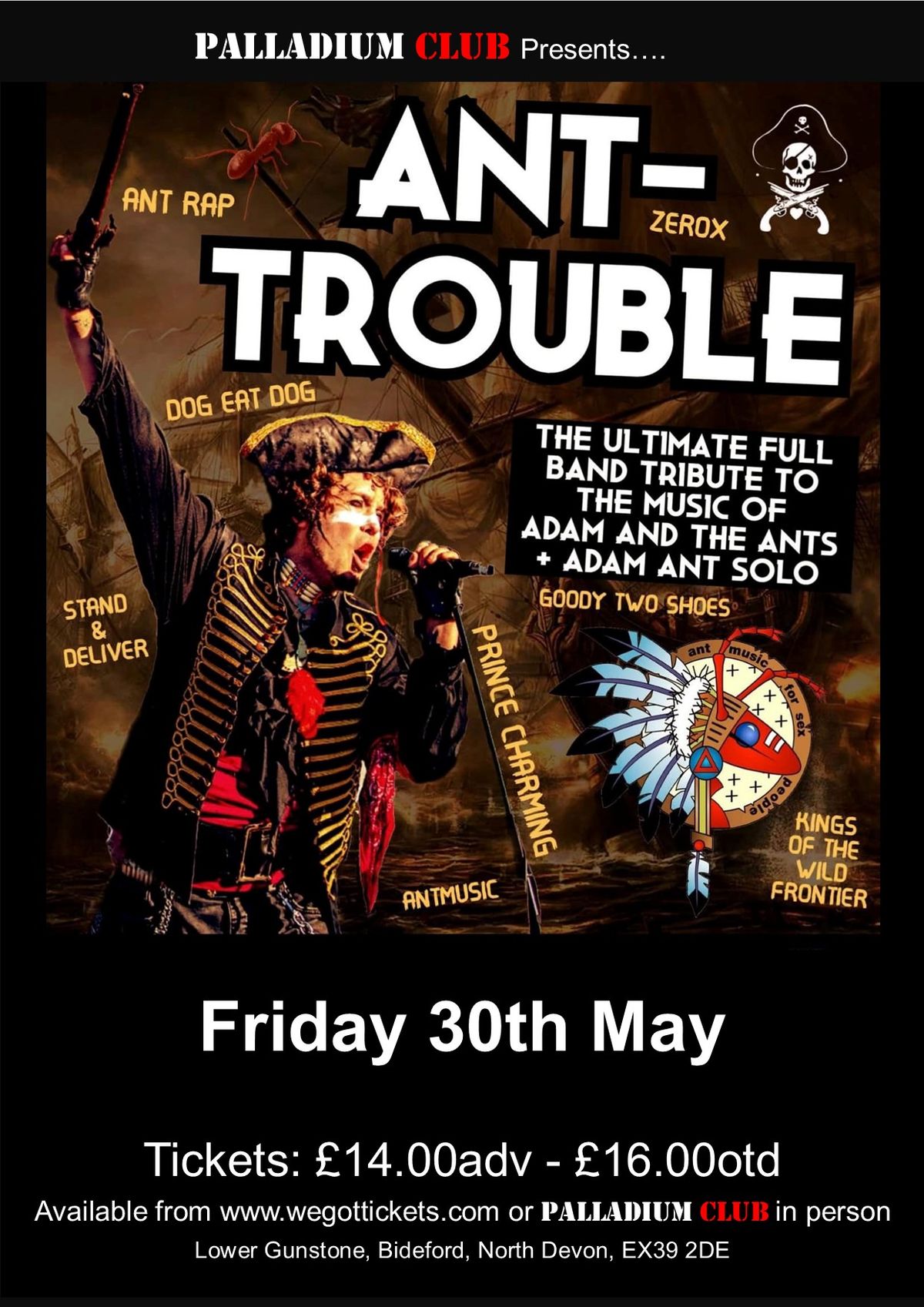 Ant-Trouble - UK's No1 Tribute to Adam and the Ants