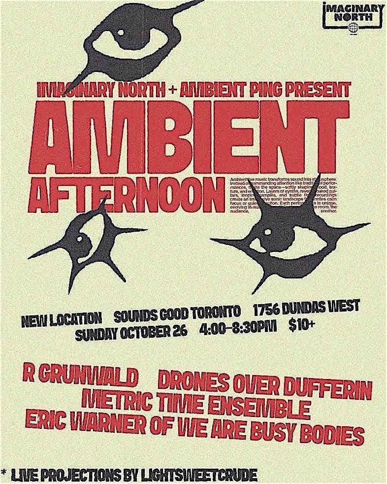 Ambient Afternoon (Imaginary North & Ambient Ping): LIVE, DJ @ Sounds Good