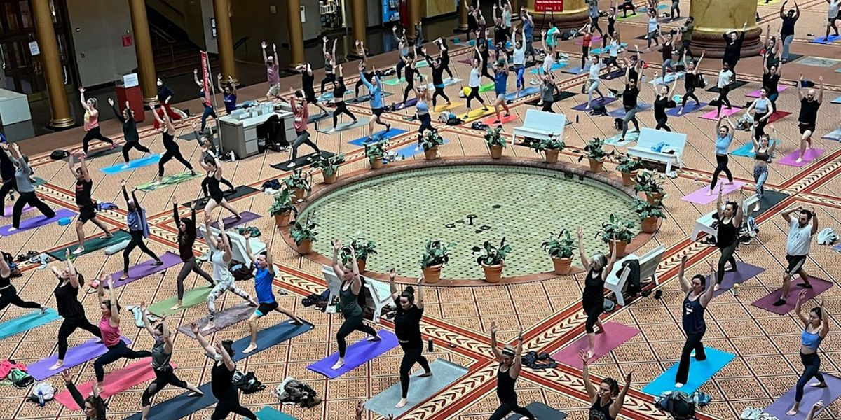 Yoga Flow + Sound Experience at National Building Museum