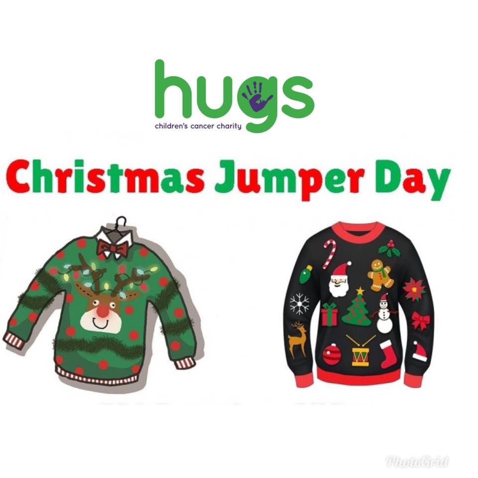 Christmas jumper day with Hugs 2024