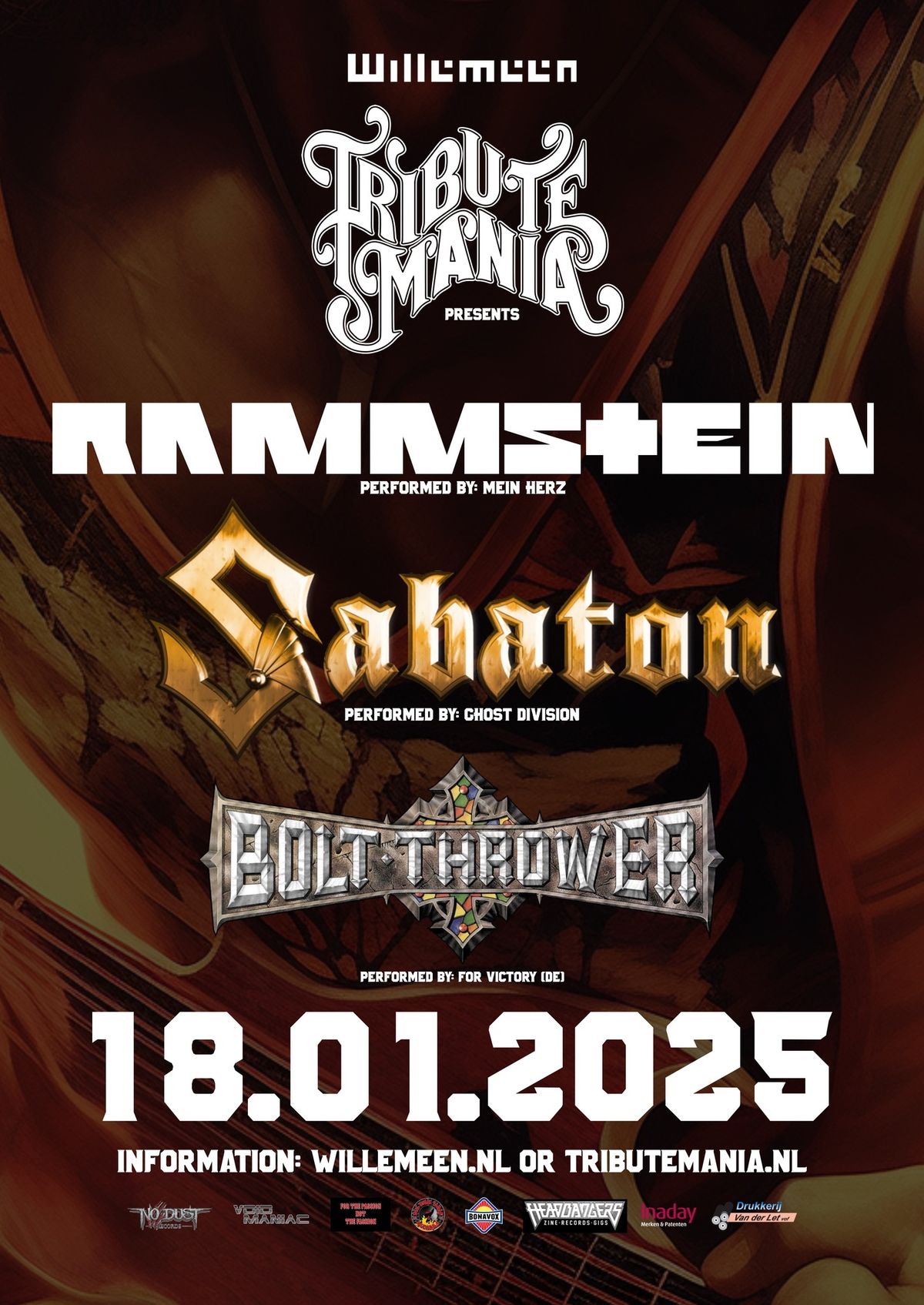 TributeMania 2025 |  Mein Herz, Ghost Division en For Victory) | 18 Januari 