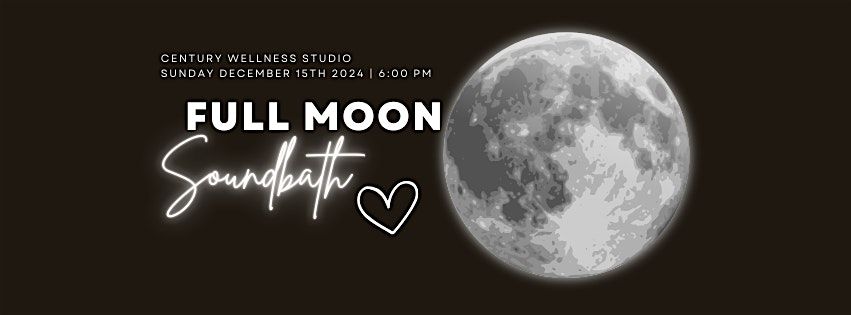 Full Moon Soundbath: "Harmonic Healing: Full Moon Recharge"