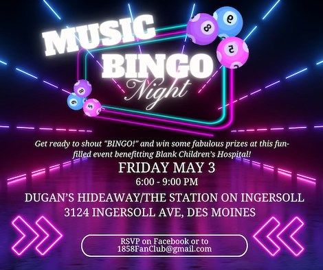 Music Bingo Night!