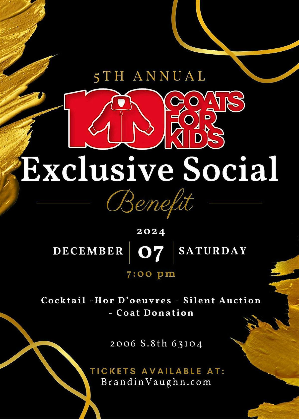 5th Annual 100 Coats for Kids Social Benefit