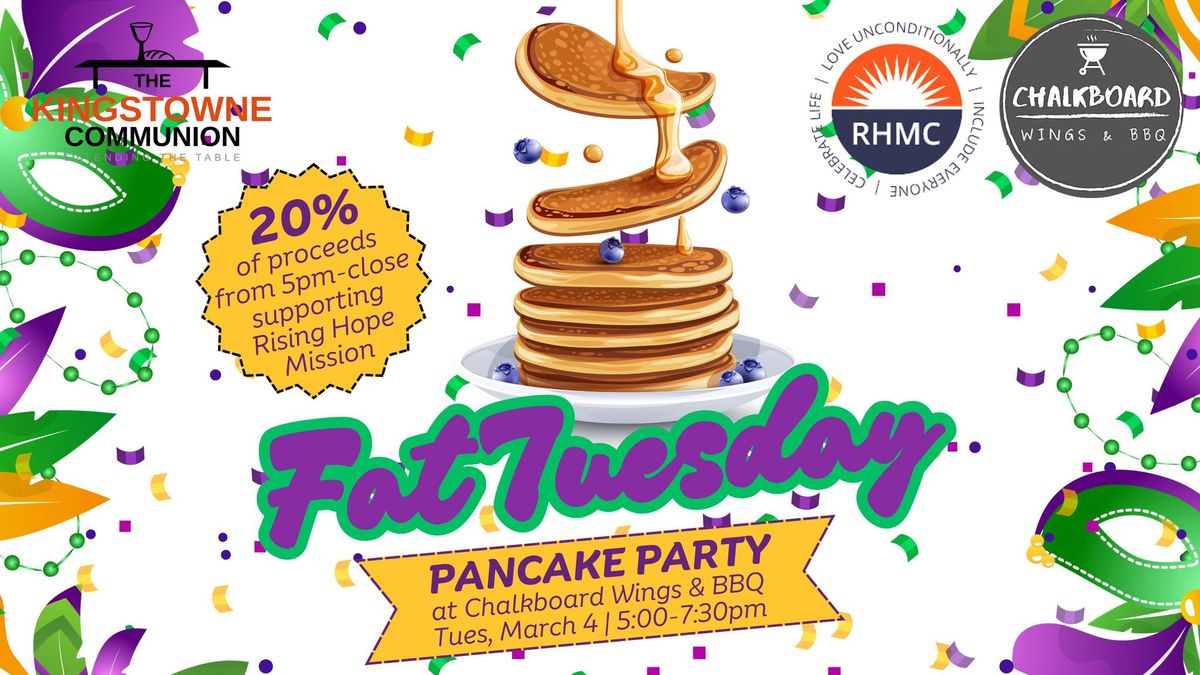 Fat Tuesday Pancake Party for Rising Hope