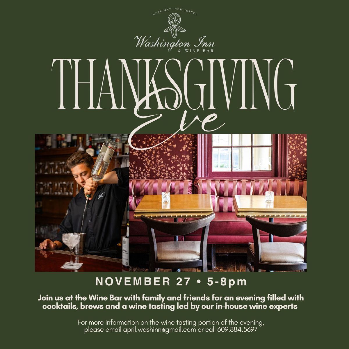 Wine Bar Thanksgiving Eve