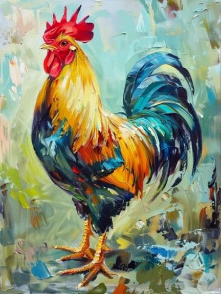 Acrylic Workshop - Cockerel