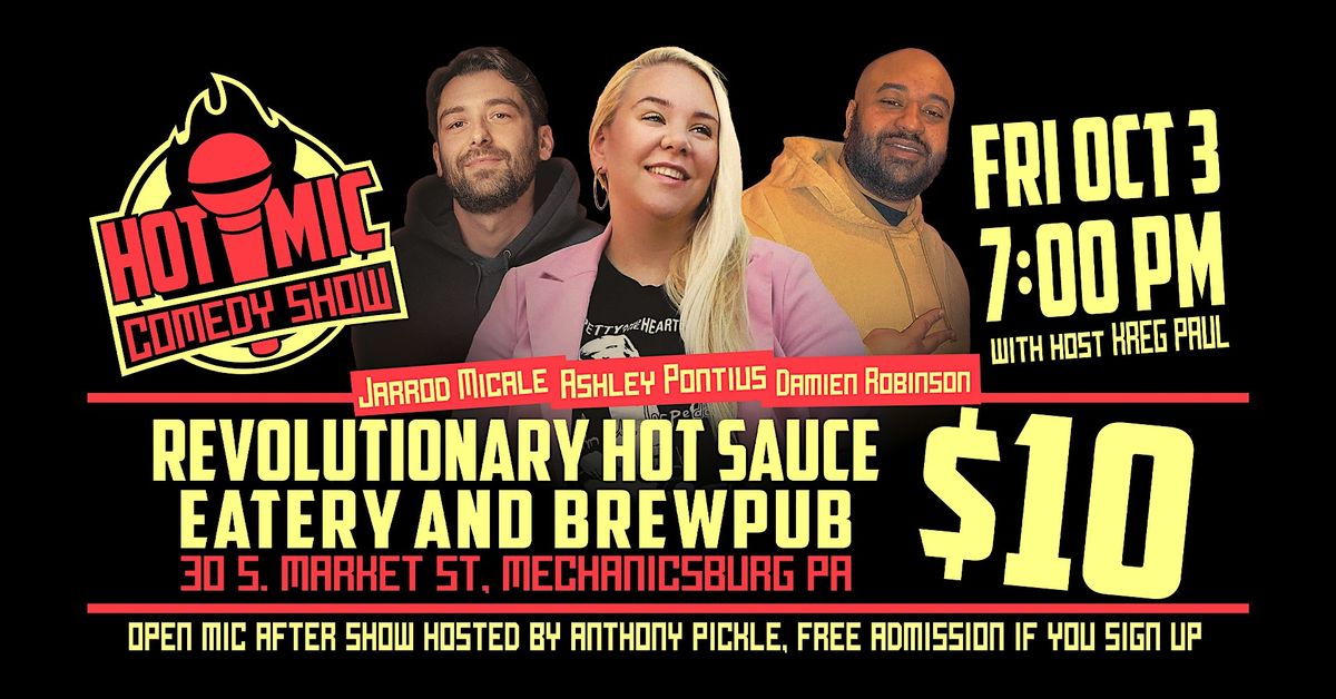 HOT MIC COMEDY FRIDAY OCT 3rd!