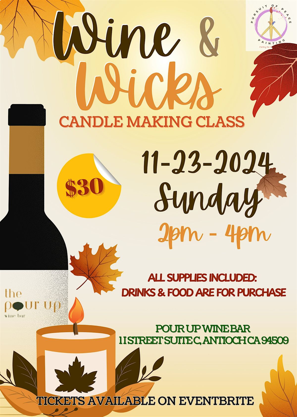 Wine & Wicks Candle Making Class