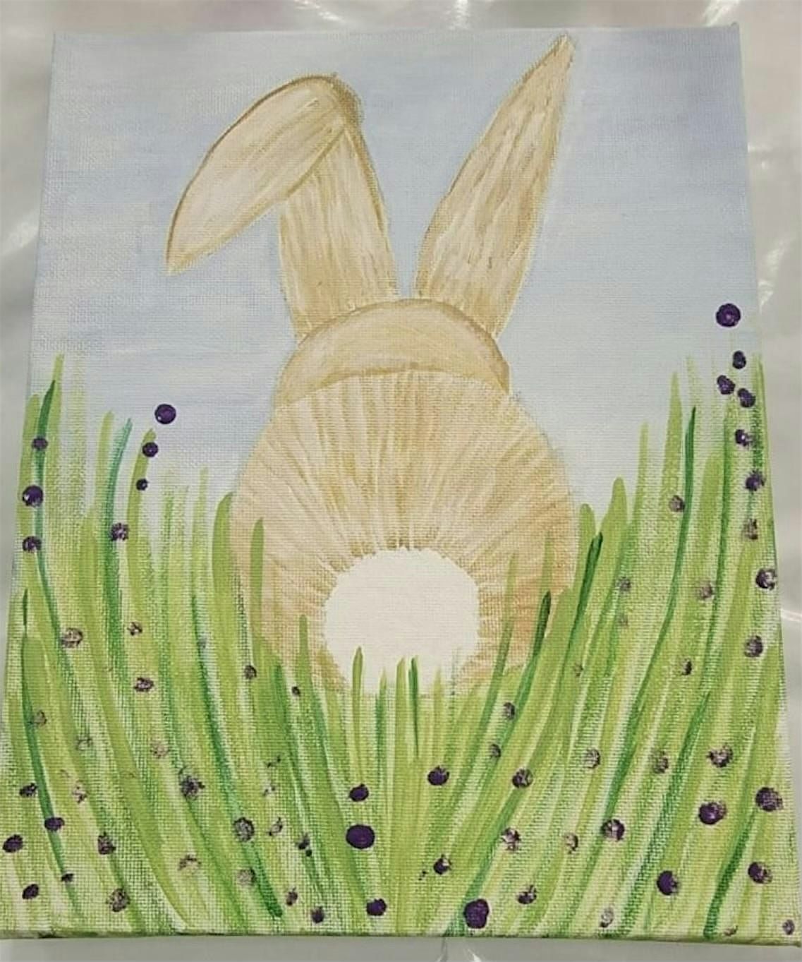 Bunny Canvas Painting & Real Farm Animal Snuggles