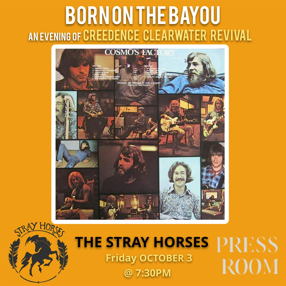 Born On The Bayou: The Stray Horses play Creedence Clearwater Revival