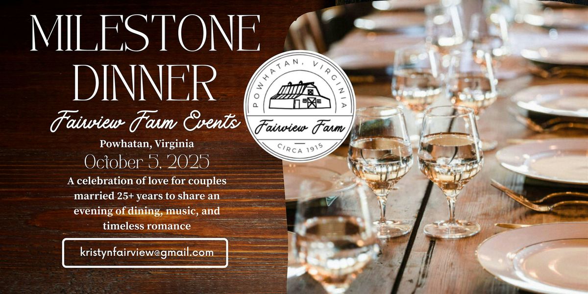 Anniversary Milestone Dinner