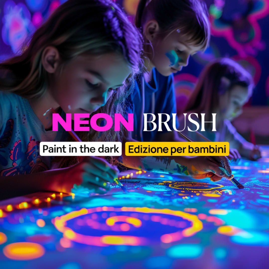 Neon Brush Kids: un'esperienza artistica per tutta la famiglia