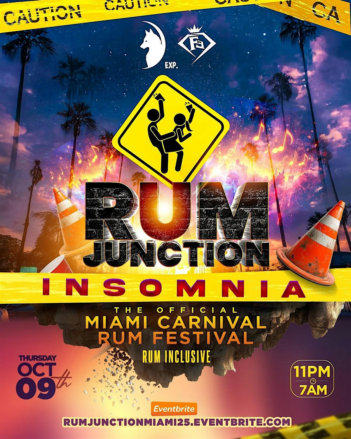 RUM JUNCTION \u201cINSOMNIA\u201d (MIAMI CARNIVAL THURSDAY)