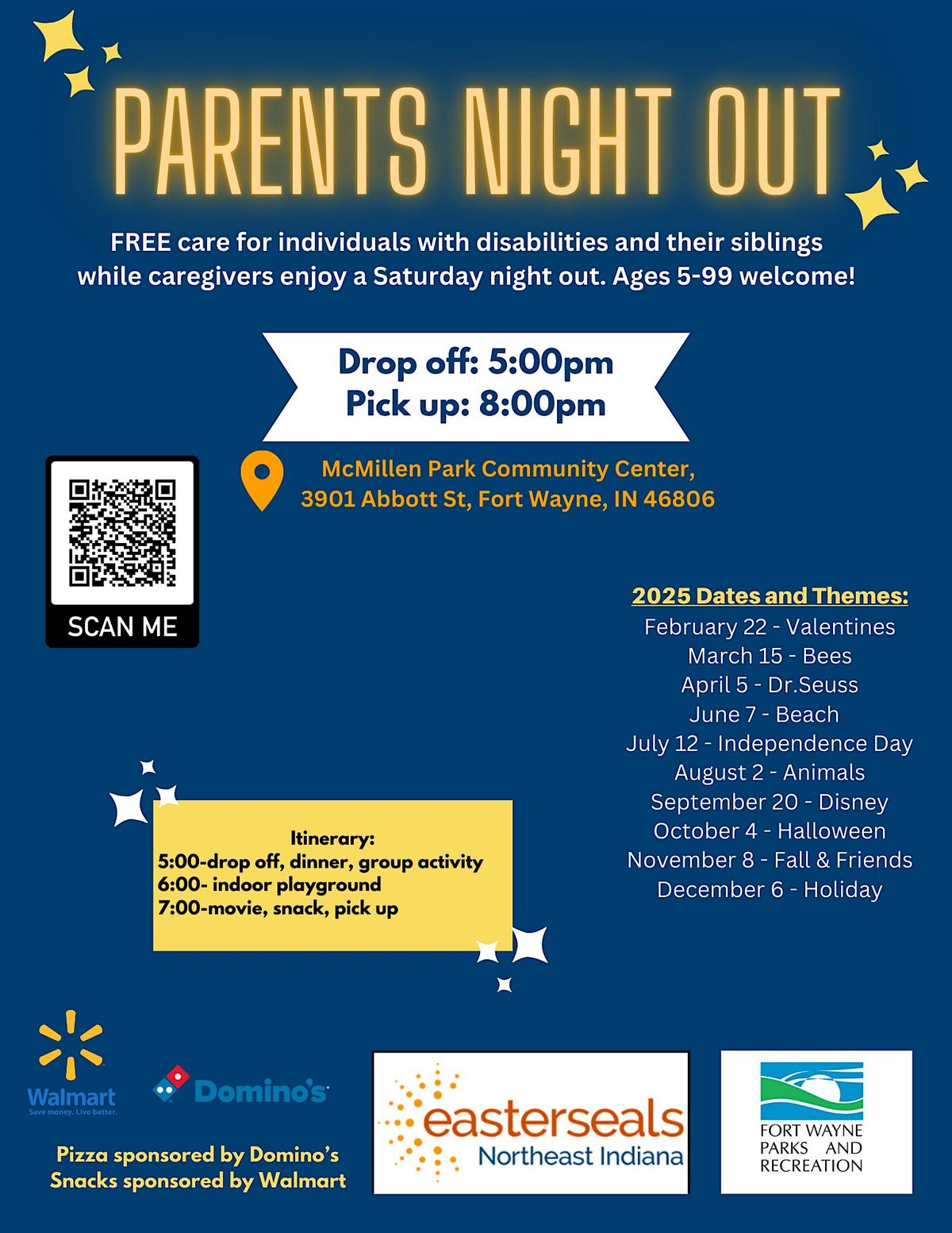 Parent's Night Out - McMillen Park Community Center