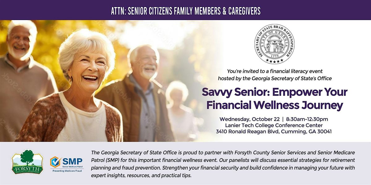 Savvy Senior: Empower Your Financial Wellness Journey  - CUMMING, GA