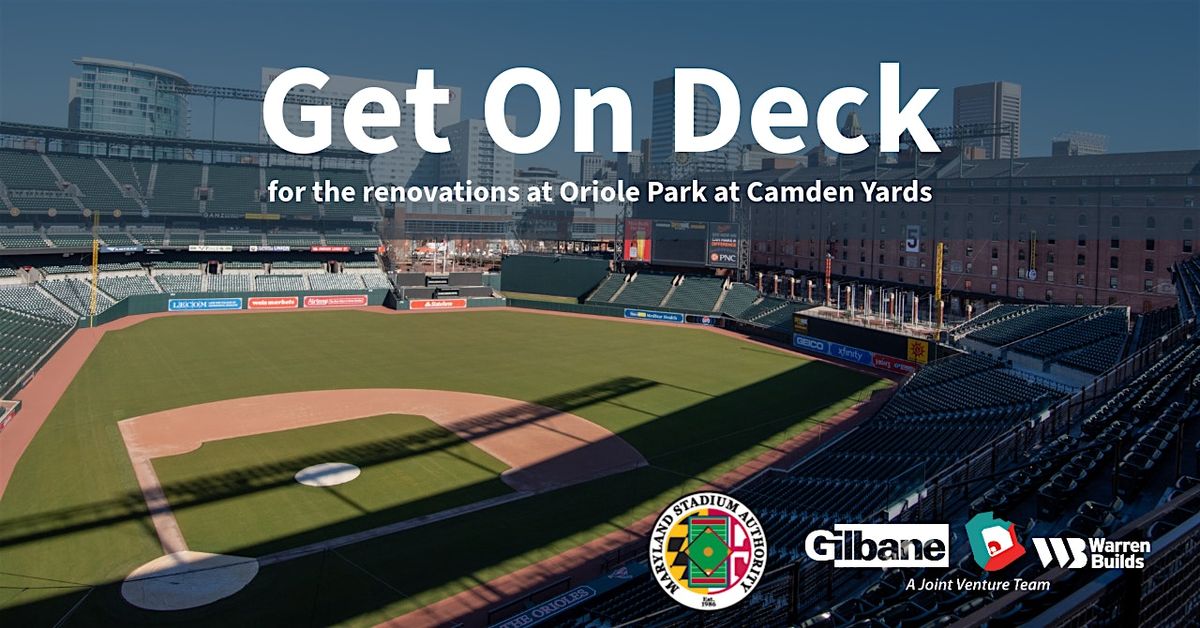 Oriole Park at Camden Yards On Deck Program