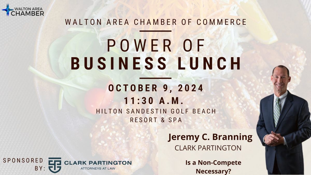 October Power of Business Lunch