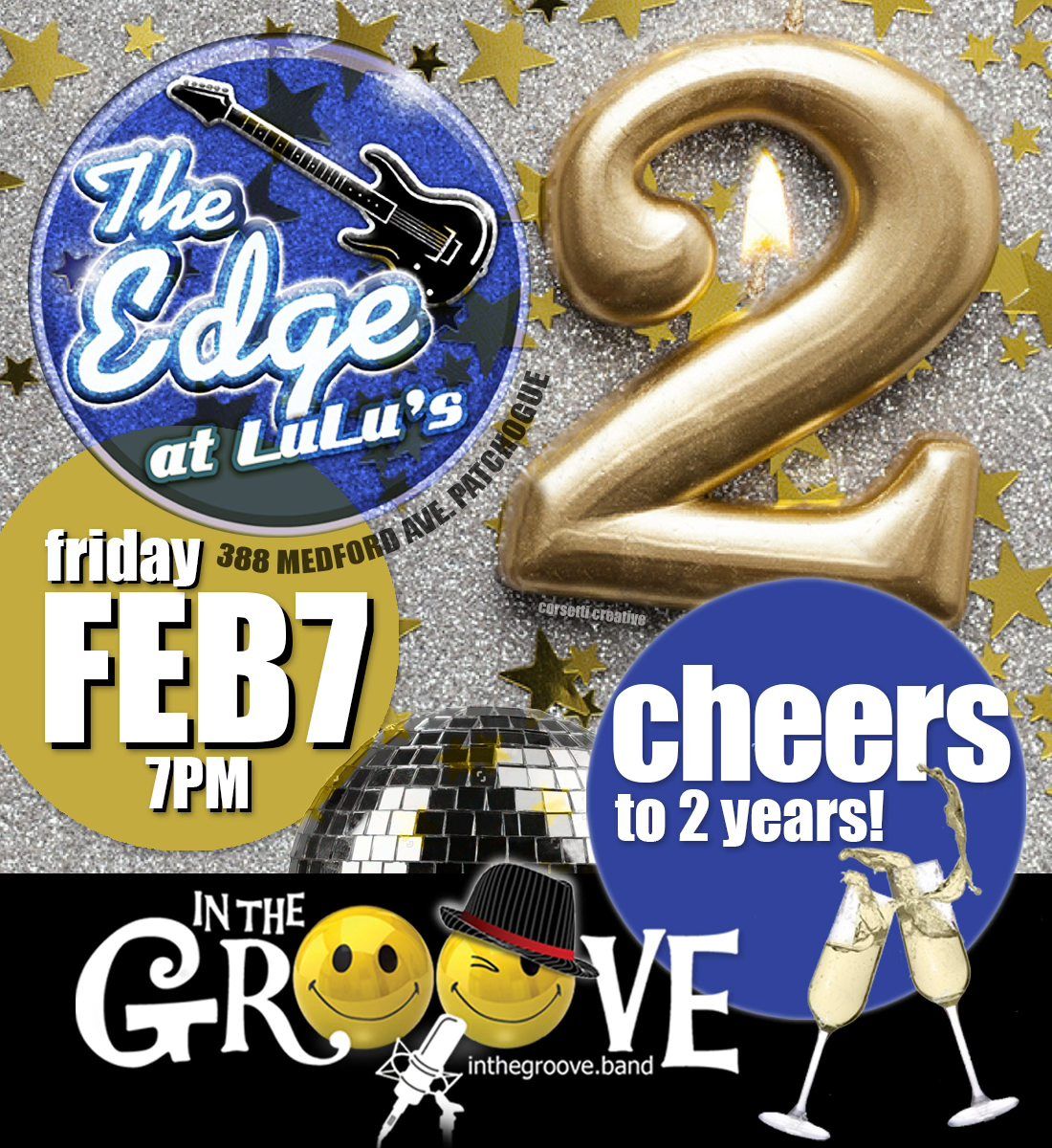 Cheers to 2 Years for The Edge at Lulu's Anniversary Party with In The Groove