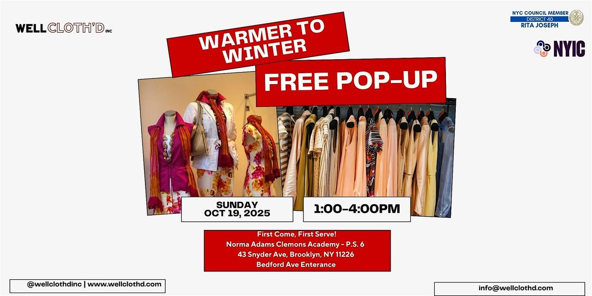 Warmer to Winter Free Pop Up