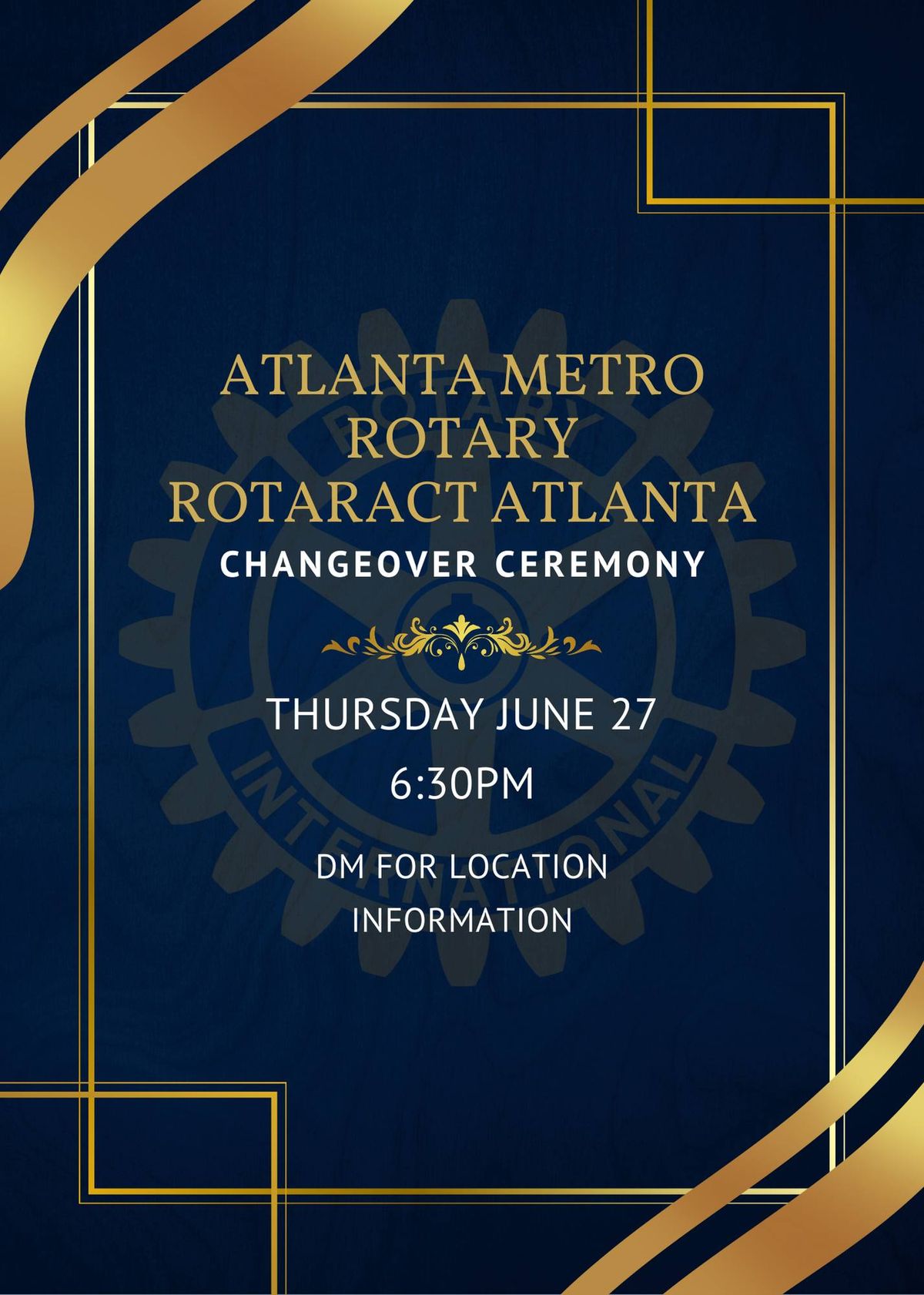 Atlanta Metro Rotary\/Rotaract Atlanta Changeover Ceremony