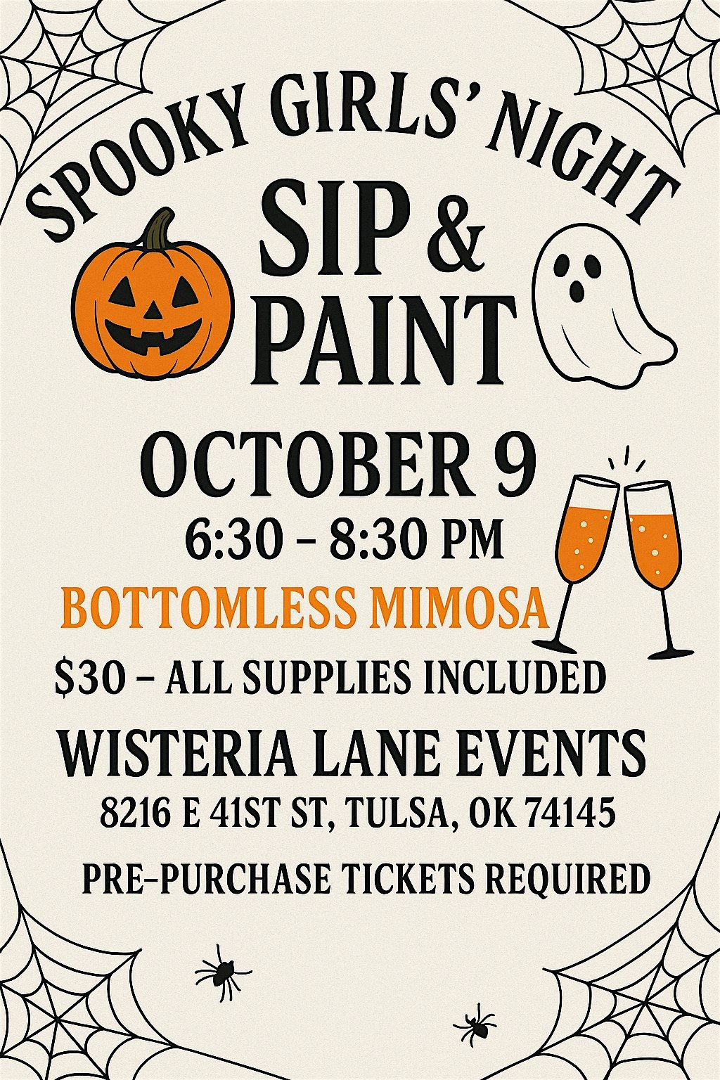 Spooky girls night Sip & Paint