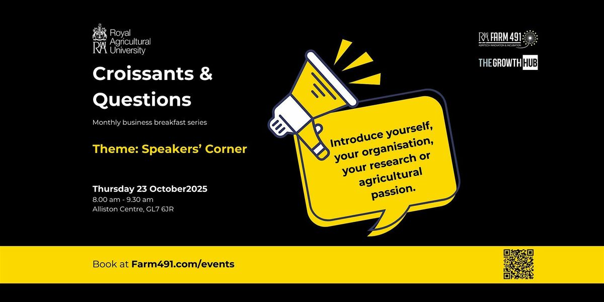 Croissants & Questions 'Speakers' Corner'