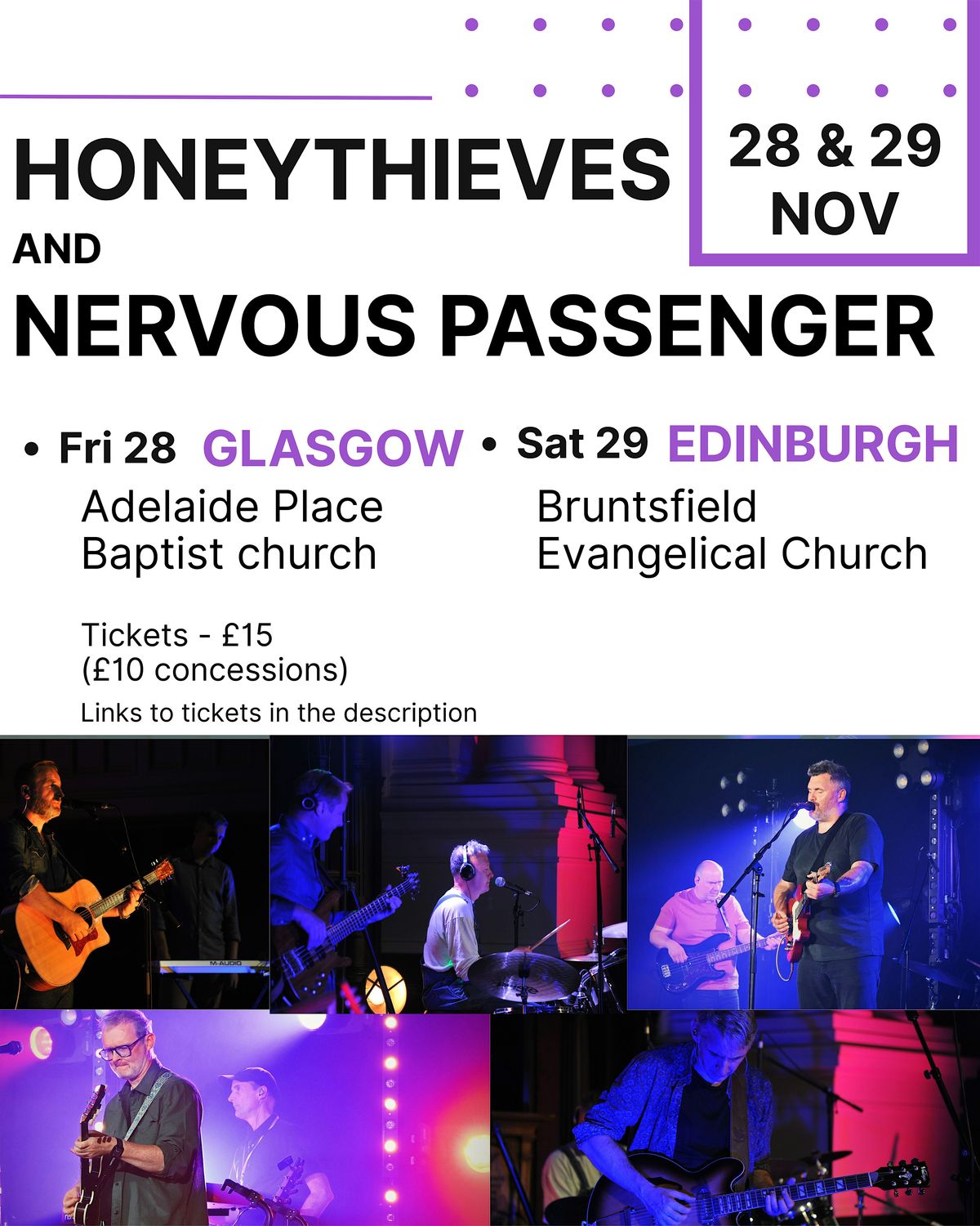Nervous Passenger & honeythieves in concert
