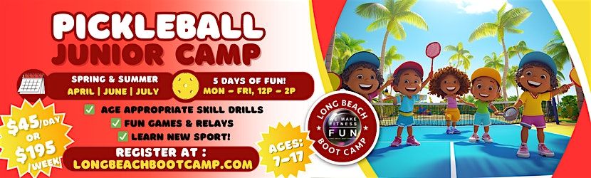 Pickleball Junior Camp (ages 7-17) Long Beach