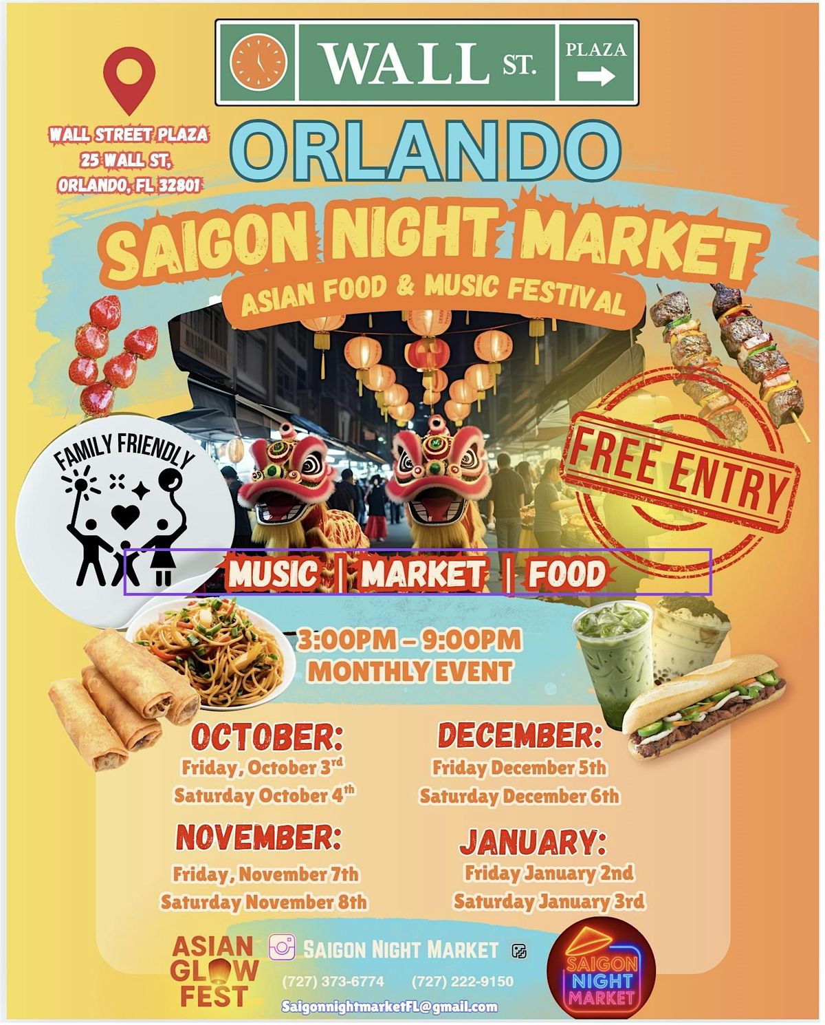 Asian Food and Music Festival, Orlando, Saigon Night Market