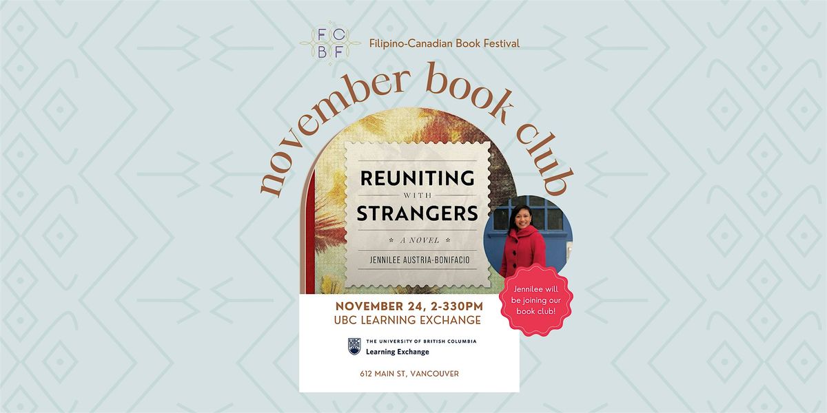 Filipino-Canadian Book Festival Book Club: Reuniting with Strangers