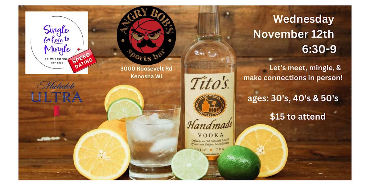 Single & here to Mingle & Speed Dating Event