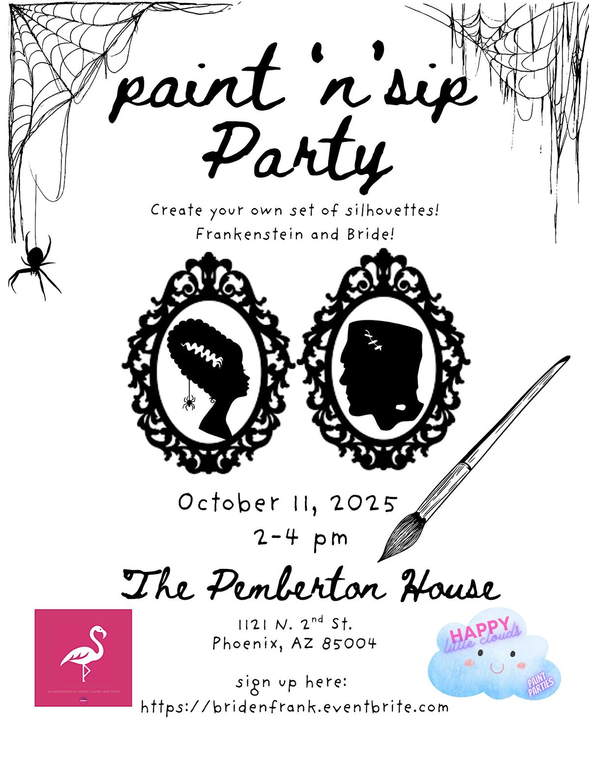 Paint 'n' Sip Frankenstein Silhouettes at the Pemberton!