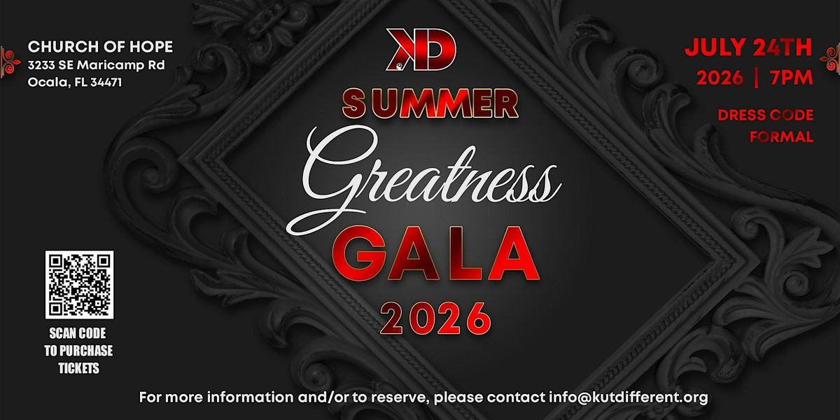Kut Different Summer Greatness Gala 2026