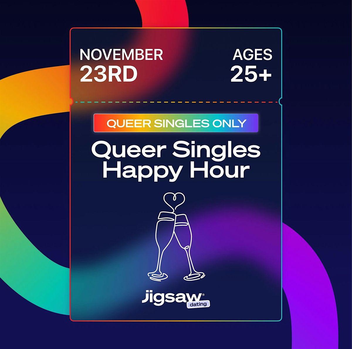 Jigsaw Dating\u00ae : Denver November Queer Singles Happy Hour