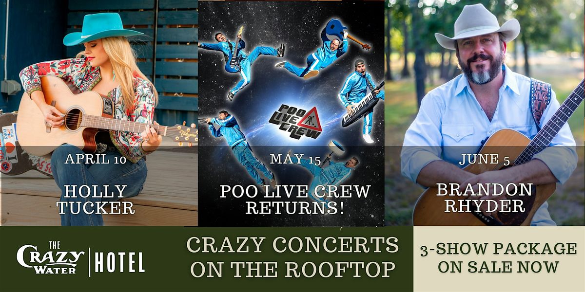 Crazy Concerts on the Rooftop Spring 2025 (3-Show Package)