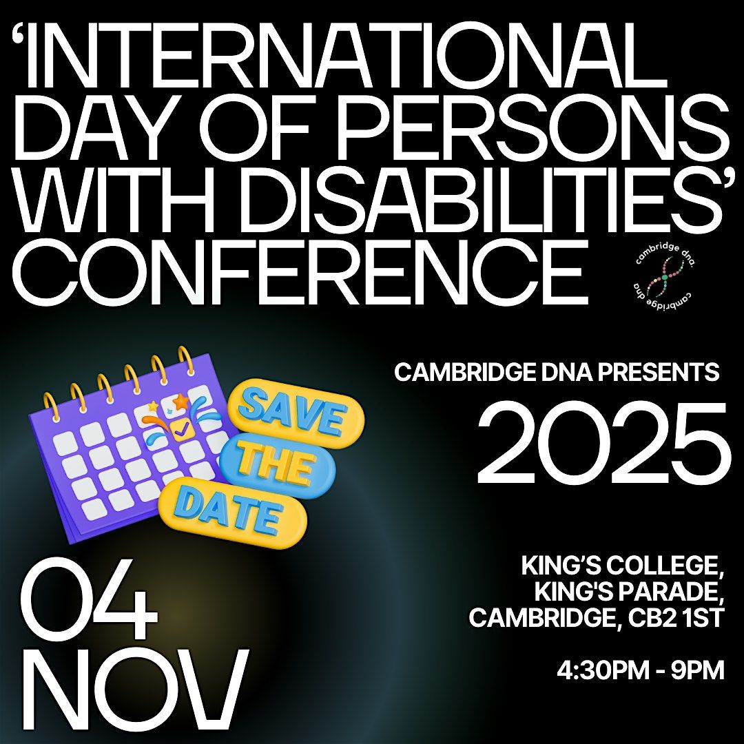 Cambridge Uni's 'International Day of Persons with Disabilities' Conference
