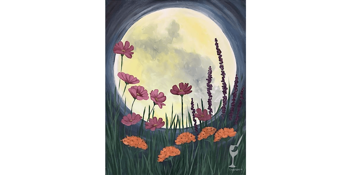 Moon Flowers - Paint and Sip in Denver | Classpop!\u2122