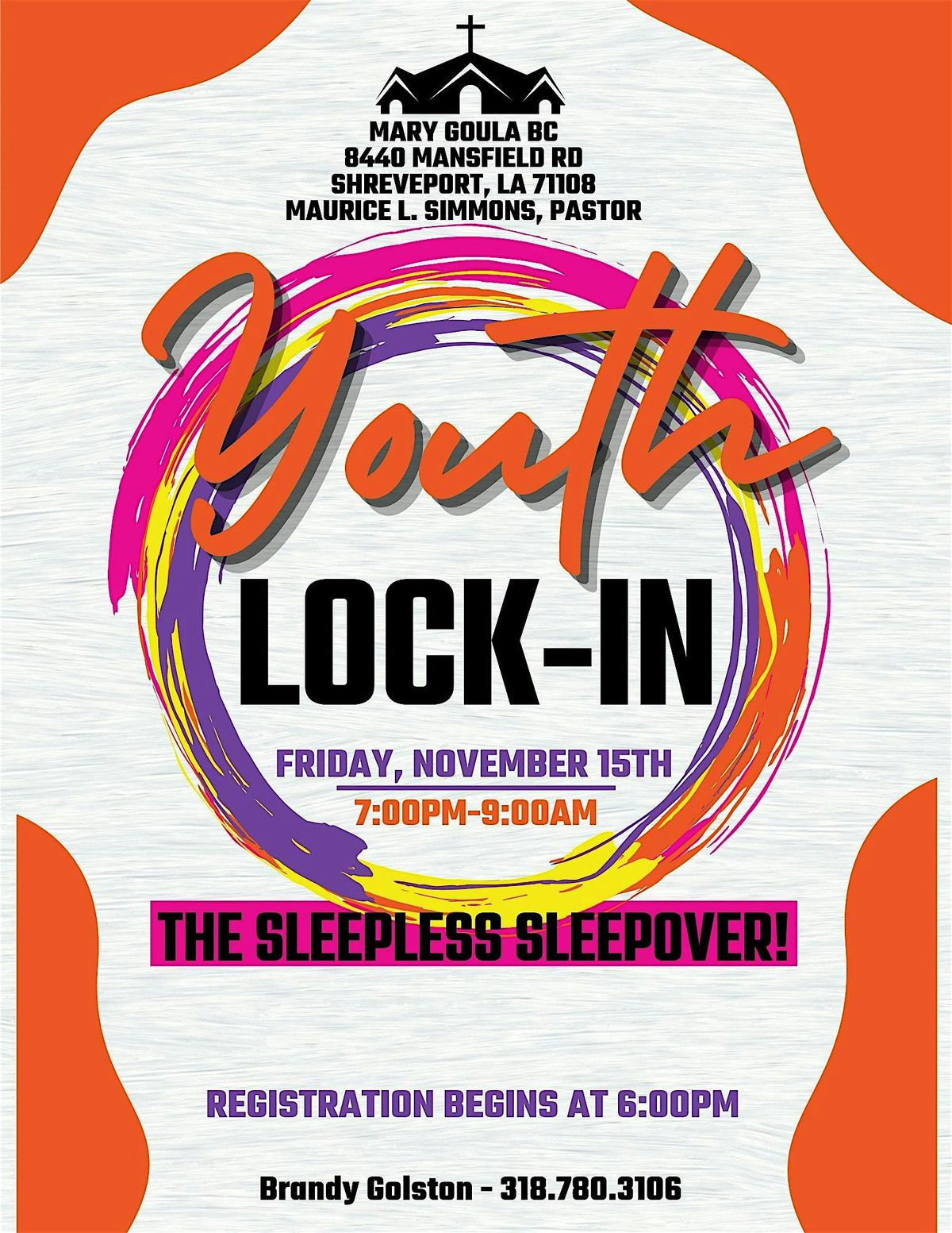 Mary Goula BC Youth Lock-In