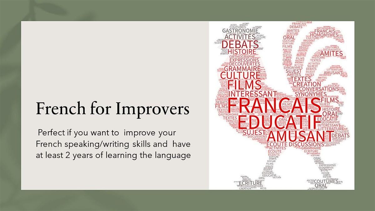 French for Improvers  - West Suffolk College