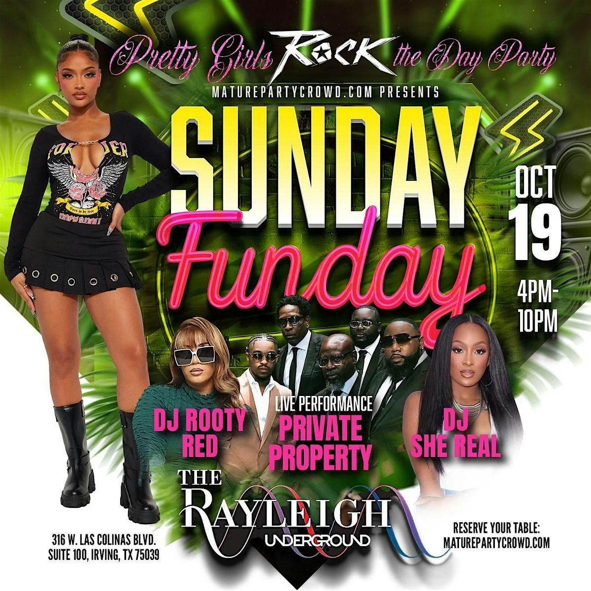 SUNDAY FUNDAY @ Rayleigh Underground - PRETTY GIRLS Rock The Day Party!